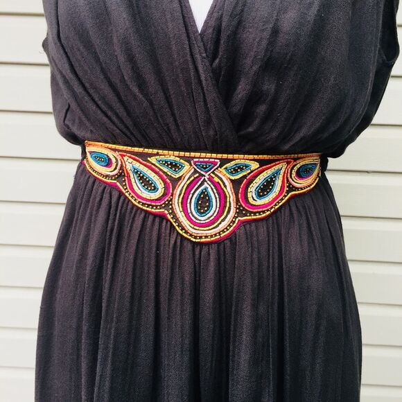 🌸French Con Grecian Toga embellished Dress 4 - Picture 2 of 7